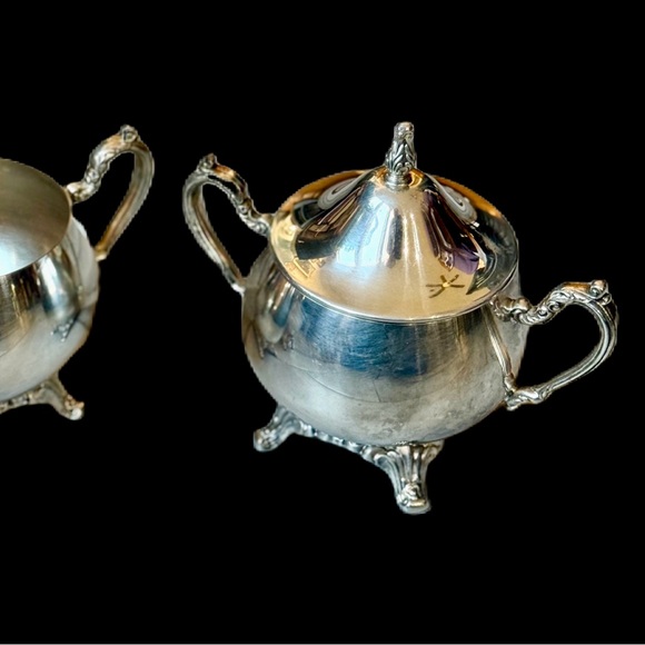 Silver plated tea set 4 pieces Vintage Oneida - Picture 10 of 16